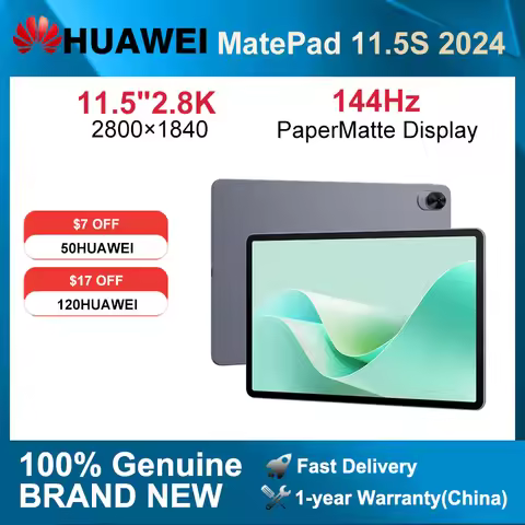 2024 HUAWEI MatePad 11.5S PaperMatte Display Screen 11.5-inch 2.8K144Hz 8800mAh NearLink