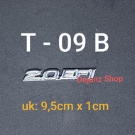T9B. Emblem - Logo - Sticker - Sticker - Writing - Symbol 2.0EFI / 2.0 EFI Chrome