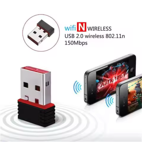 【C】Usb 2.0 Wifi Wireless Adapter Network Internet Lan Card 802.11n/g/b Mini Desktop