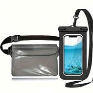 2pcs Set Waterproof Bag + Phone Case, Waterproof Pouch Dry Bag, Suitable For Rafting, Beach, Swimmin