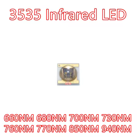 10pcs 3535 IR LED 3W 660NM 680NM 700NM 730NM 760NM 850NM 940NM Infrared Emitter Diode Night Vision C