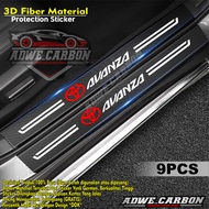 AVANZA CAR FOOTPRINT PROTECTOR SILL PLATE STICKER