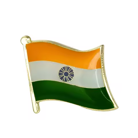 India Flag Badge Pin Lapel Pin Badge for Backpack