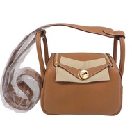Hermes mini Lindy 全新 現貨 金棕金 TC牛皮