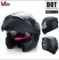 VGV V-90 หมวกกันน็อคเต็มใบแบบเปิดปิดสำหรับมอเตอร์ไซค์ไฟฟ้า หมวกกันน็อคสำหรับผู้ชายและผู้หญิง หมวกกัน
