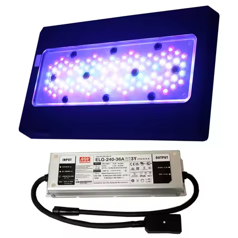 2025 WiFi App Control A8 pro II Max Blue 245W Saltwater Aquarium Fish Tank for 48inch Coral Reef LED