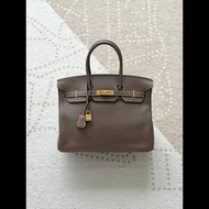 Hermes Birkin 35 
大象灰金扣