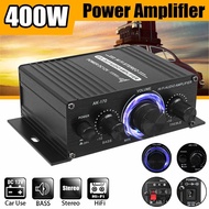 400W 2 Channel Mini Car Hifi Power Amplifier DC12V bluetooth Audio Amp Subwoofer Speaker Stereo Music Receiver FM Radio Home Car