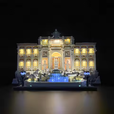 LED Light Set For 21062 Trevi Fountain (Only LED Light, NOT Include The Model Bricks)