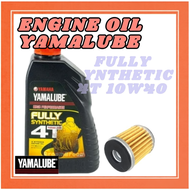 READY STOCK YAMALUBE ENGINE OIL MINYAK HITAM 4T 10W40 FULLY SYNTHETIC 1.0 LITRE FOR MOTORCYCLE Y15 L