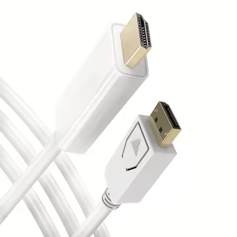 DisplayPort to HDMI Cable Display-Port DP to HDTV Adapter Cable for PC Laptop with DisplayPort to HD