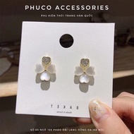 Heart Earrings 3 Hearts Falling