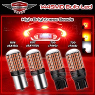 1pcs 144 SMD LED Lamp Decoding Anti-flash Car Turn Signal Brake Bulb 12V 1156 T20 7443 BA15S 7440 BA
