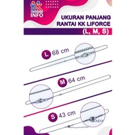 (T3RL4R1S) Rantai Kalung Chain KK Liforce (Tersedia 3 Macam Ukuran)