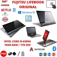 FUJITSU LIFEBOOK T726 Touch Screen CORE I5-6TH 8GB RAM 1TB SSD FOR DESIGN EDIT LAPTOP