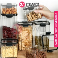 《 𝗦𝗧𝗔𝗖𝗞𝗔𝗕𝗟𝗘 》Airtight Food Storage Container Spice Jar Box Kitchen Bekas Makanan Kedap Udara 密封罐 NWD