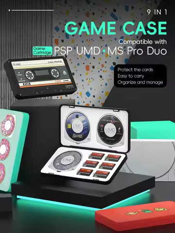 DATA FROG PSP 1000 2000 3000 PS Vita Game Card Storage Case for SD Memory Stick Pro Duo M2 Retro Pro
