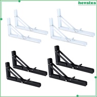 [Hevalxa] 2x Folding Shelf Brackets Shelf Brackets Stainless Steel Thickened Supports Tripod Bracket for Table Work Bench