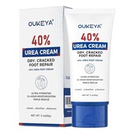 OUKEYA Urea Cream 40 Percent Tube 3 Oz, Foot & Hand Cream for Dry Cracked, 40 per Urea Lotion for Fe