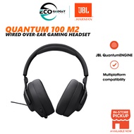 JBL Quantum 100M2 Wired over-ear gaming headset omnidirectional detachable mic fabric-covered memory