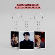 GANTUNGAN Custom Acrylic Keychain Custom Keychain Custom Keychain Custom Keychain Photo Keychain Cel