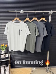 全新On 夏季男士冰絲速干抗菌壓膠口袋T恤On Tee On T-shirt On速乾衫