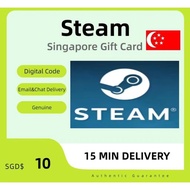 SG-Steam Gift Card SGD$10-50 Steam Card Steam Wallet Coes—Steam Games recharge ⚡ 【24/7 Email&Chat De