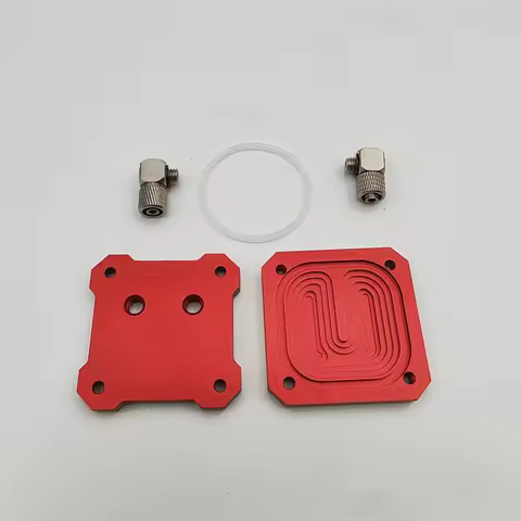 Funssor Nema17/NEMA14 pancake stepper motor Water cooling Plate aluminum CNC machined water cooler f