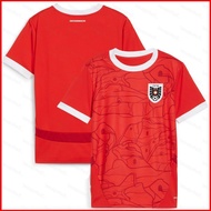 SY5 UEFA Euro 2024 Austria home Jersey Football Short Sleeve Sports Tshirts Child Adult Plus Size YS