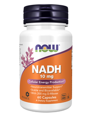 NADH 10 MG w/ D-Ribose 60 Capsules