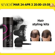 SEVICH 25g Hair Building Fiber + Spray Applicator + Comb Hair Fiber