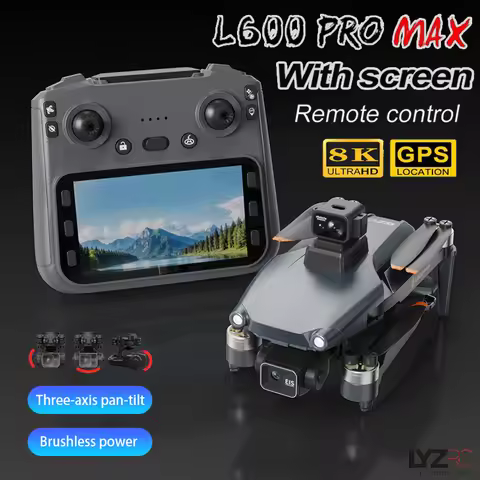 L600 Pro MAX GPS Dron 4K Professional Drone With HD Camera 3-Axis Gimbal Optional Obstacle Avoidance