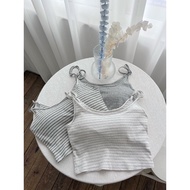 Striped Cup Hot Girl Vest (3 Colors) vw29 153life