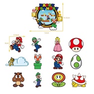 Mario Theme Folding Balloon Balloon Package Ball Balloon Birthday Cake Insert Card Set Super Mario Game Boy Party Party Decoration