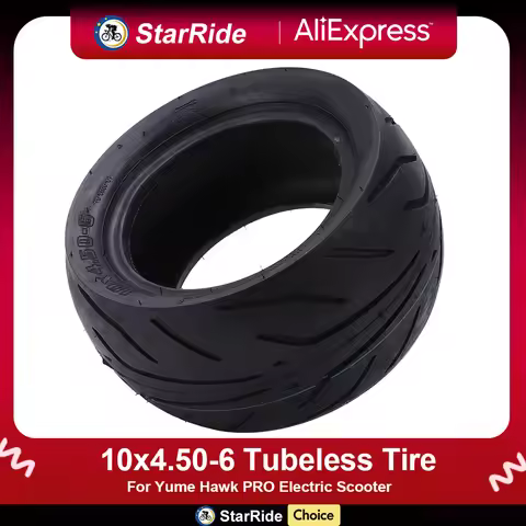 10x4.50-6 Tubeless Tire 10 Inch Vacuum Tyre For Yume Hawk PRO Electric Scooter 10*4.50-6 Thickened W