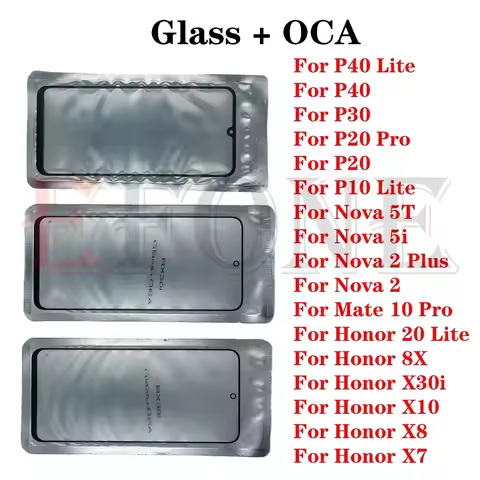 For Honor 8X X7 X8 X10 20 X30i For Huawei Mate 10 Nova 2 5i 5T P10 P20 P30 P40 Lite Pro Plus Front T
