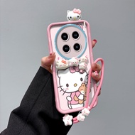 เชือกซิลิโคนกันกระแทกสำหรับ VIVO X200 FE เคสโทรศัพท์หรูหราสำหรับ VIVO X200FE ปลอก V2503 3D สเตอริโอต