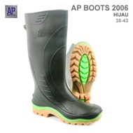 LOKAL HIJAU AP Boots 2006 AP Boots Green High 2006 Local PVC Rubber Waterproof Tricolor AP Boots Rai