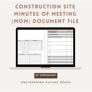 Construction site minutes of meeting (Mom) document file
