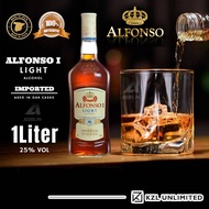 KZLU Alfonso I Light Alcohol Imported Spirit Drink 1L Product of Spain