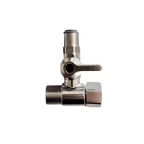 3/8 x3/8 x1/4" or 3/8x3/8 x3/8 faucet fitting adapter stainless steel tee ball valve for RO Water Fi