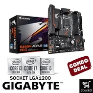 GIGABYTE B460M AORUS PRO INTEL B460 LGA1200 MOTHERBOARD + INTEL 10TH GEN CPU COMBO PROMO