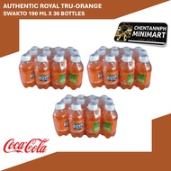 3 PACKS- Authentic Coca cola ROYAL Tru-Orange Swakto Softdrinks Beverages Soda 190 ml x 36 bottles