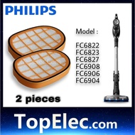 PHILIPS Accessories Vacuum Filter FC6822 FC6822 FC6827 FC6908 FC6906 FC6904 FC6901 TOPELEC orange sp