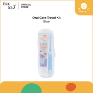 BZU BZU Oral Care Travel Kit - Blue Colour Toothbrush with a Travel Protective Cap and Grape Flavour