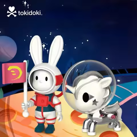 Tokidoki Series 9 Unicorno Lunar Exploration Astronaut Space Figurine Pony Rabbit Ornament Children 