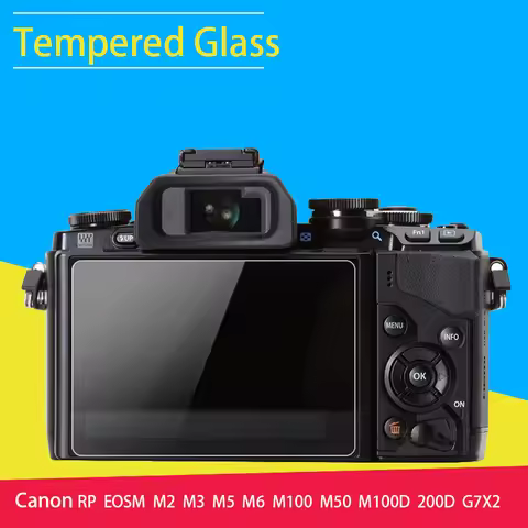 BIZOE Camera Screen Protector Tempered Film Canon EOS RP R6 M3M5M6 Camera R6M10M50 Accessories M100M
