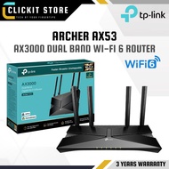 TP-Link Archer AX53 Wifi 6 Router Dual Band Gigabit AX3000 High Power Wireless Router With Homecare
