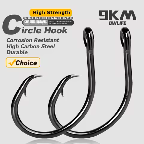Fishing 5X Circle Hooks Saltwater 25~50Pcs High Carbon Steel Catfish Fishing Hook 5x Strong Wide Gap