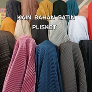 Plain pleated satin fabric / super premium pleated satin fabric / Imported pleated satin fabric